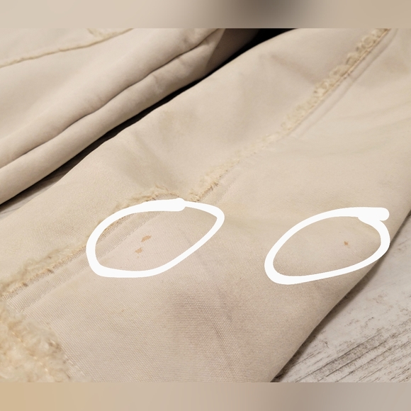 I.N.C. International Concepts Faux Fur Cotton Off-White Cream Shearling Jacket M - Picture 9 of 13